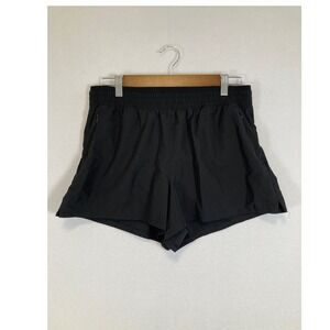 Tek Gear Workout Gear Shorts Womens L Black Zipper Pockets Athletic Running